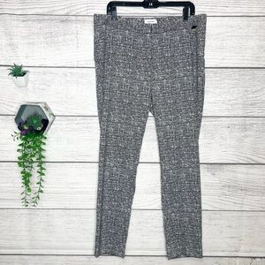 Calvin Klein Stretch Comfort Work Pants Black & White Size 14